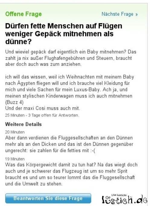 Fette Fluggäste