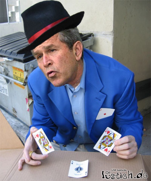 Bush der Straßenkartenspieler