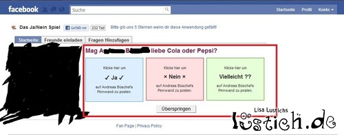 Geile Facebook-Frage