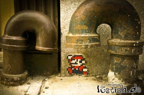 Mario aus dem Rohr