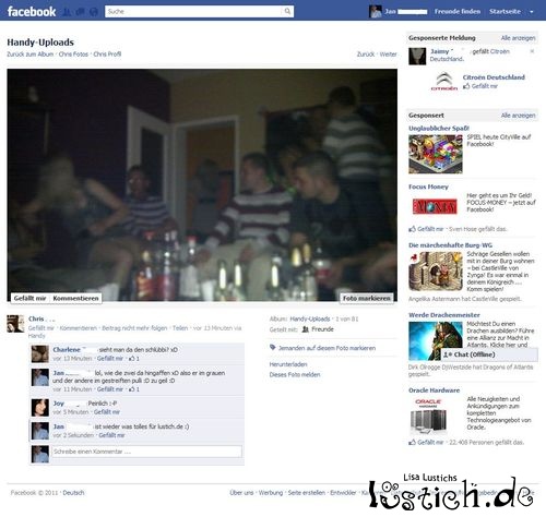 Schlüpferalarm bei Facebook Schlüpferalarm bei Facebook